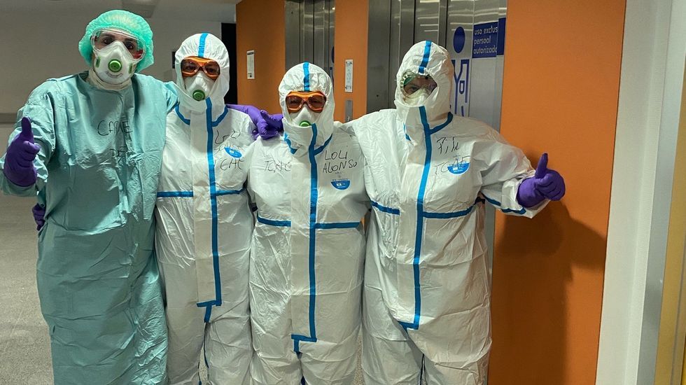 Unha xornada de sete horas na uci de COVID-19 parece de doce»