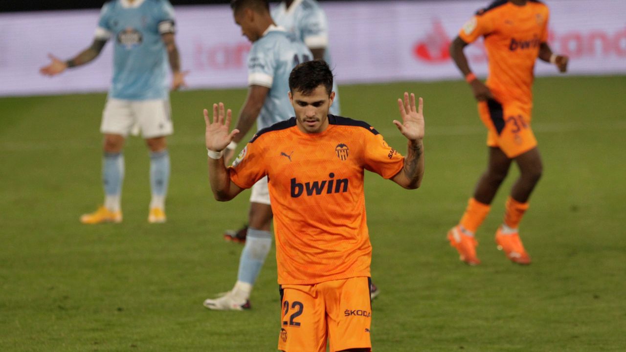 Maxi Gómez no celebró el primer gol que le marcaba al Celta