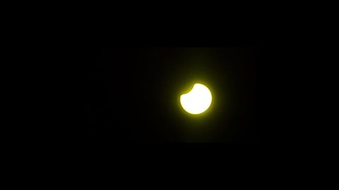Eclipse parcial desde O Grove