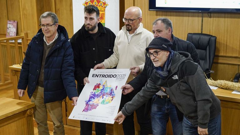Presentación del cartel del entroido de Xinzo 2025