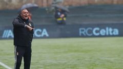 Mario Prieto, durante su etapa como entrenador de la cantera del Real Oviedo