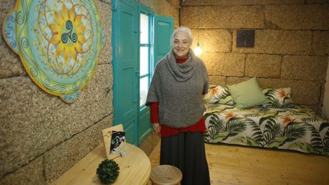 Celia Gradn, en sus apartamentos tursticos de Ponte Caldelas