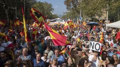 Manifestacin, este domingo en Barcelona, convocada por Sociedad Civil Catalana bajo el lema Ni amnista ni autodeterminacin: no en mi nombre