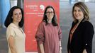Las pediatras del Hospital Teresa Herrera (Chuac) Inés Vergara Pérez, Raquel Díaz Soto y Araceli García Pose, en el Congreso Nacional de Nefrología Pediátrica que se celebra en A Coruña