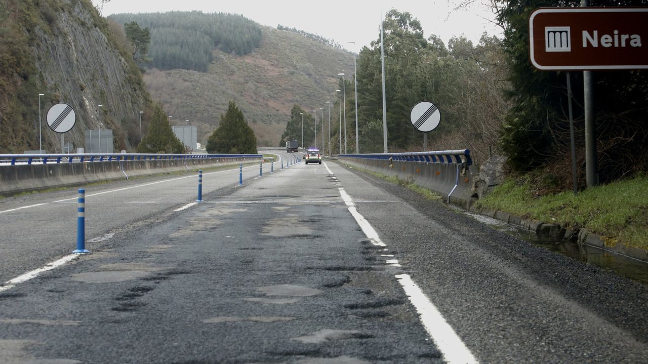 Zona de la A-6 donde se produjo el accidente