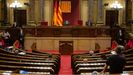 El Parlamento catalán, durante una sesión plenaria el pasado octubre