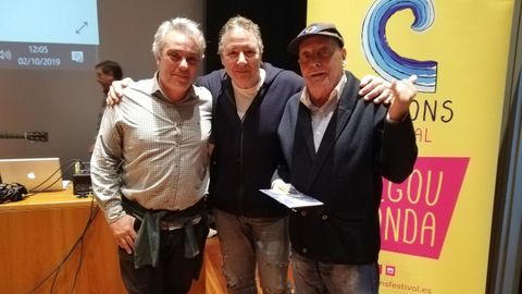 Nonito Pereira con su hijo Nonito Jr, y Carlos Goi en la Presentacin Asociacin Musical Nonito Pereira, el pasado mes de octubre