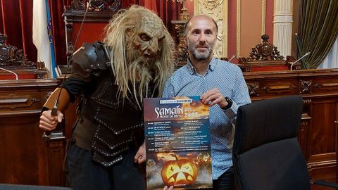 Jácome presentó el programa de Halloween este lunes.