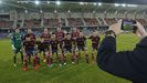 Equipo titular del Pontevedra CF que se enfrentó el pasado jueves al Cádiz en Copa del Rey 