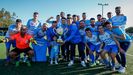 Entrega de la copa de campeón de Primera Galicia al Cidade de Ribeira