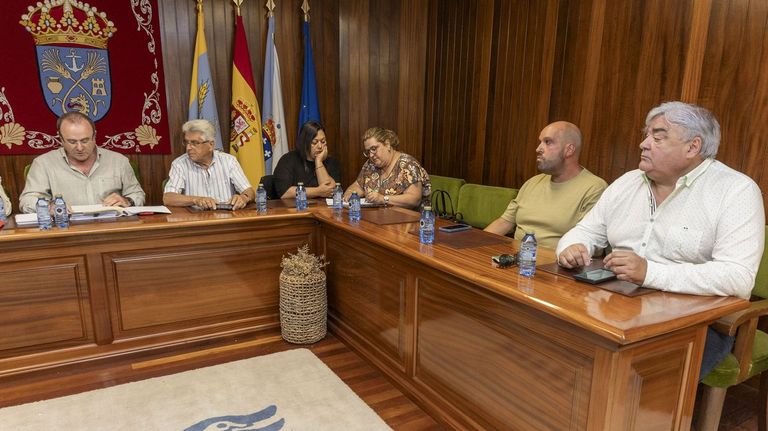 Pleno en Malpica, celebrado el mes pasado