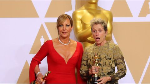 Allison Janney  y Frances McDormand, ganadoras a los premios de mejor actriz de reparto y principal. 