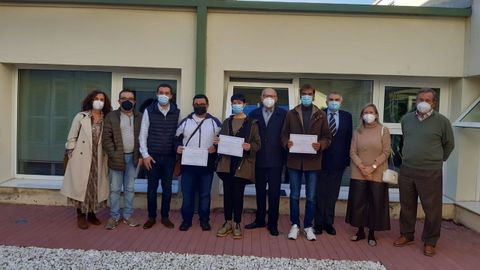La entrega de los diplomas del proyecto Sementando Ilusións de Cegasal se celebró el lunes en la Asociación Pro Enfermos Mentales (Apem) de A Coruña
