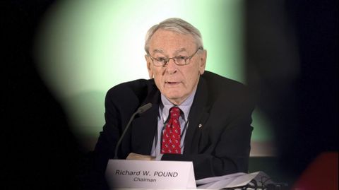 El presidente de una comisin independiente de la Agencia Mundial Antidopaje (AMA), Richard Pound.