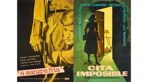 Carteles de «A sangre fría» (1959) y «Cita imposible» (1958)