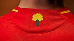 Clavel.El clavel que Espaa lucir en su camiseta para la Eurocopa de 2024