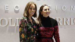  Isabel Preysler y su hija, Tamara Falcó, durante la inauguración de la exposición «Maestras antiguas y modernas», el pasado lunes en Madrid 