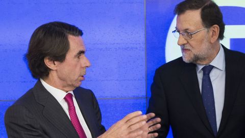 Aznar junto a Rajoy en el Comité Ejecutivo Nacional del 21 de diciembre del 2015