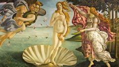 El Nacimiento de Venus de Sandro Botticelli se puede contemplar en las Salas 10/14 de la Galera Uffiz