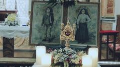 Las reliquias de los santos Francisco y Jacinta Martos, los dos hermanos que junto a su prima Luca presenciaron los milagros de Ftima