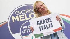 Giorgia Meloni, ganadora de las elecciones italianas del pasado domingo.