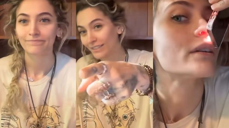 Paris Jackson muestra su tabique nasal perforado: «Sí, es por lo que pensáis. No consumáis drogas, chicos»