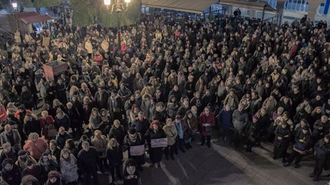 Miles de lucenses se echaron a la calle para recordar a Cristina Cabo, la mujer asesinada en Lugo