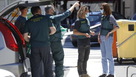 La Guardia Civil desplaz numerosos efectivos el 4 de junio del 2021 a Sigeiro para investigar la muerte de la mujer y el incendio de su piso