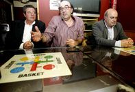 Jos Mara Castellano, Luis Castro y Braulio Gonzlez, durante la rueda de prensa.