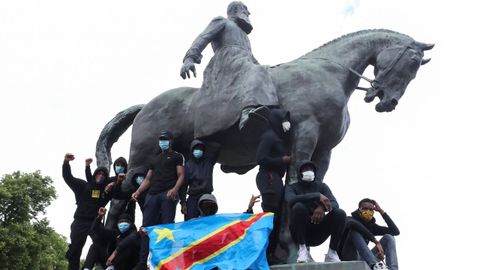 Estatua ecuestre del rey Leopoldo II en Bruselas