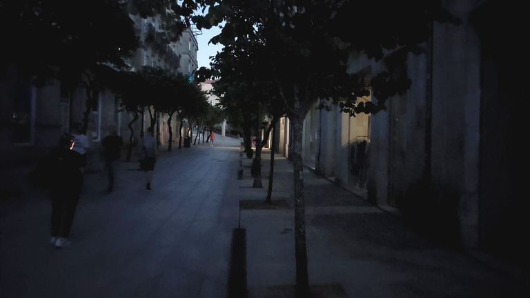 Media ciudad de Ourense se quedó a oscuras durante unos minutos