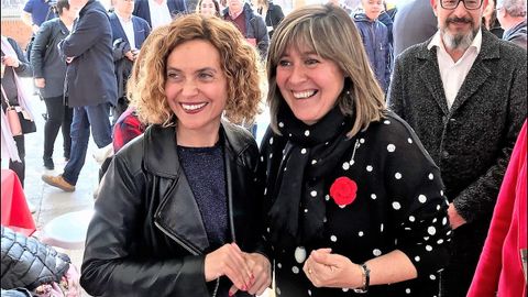Meritxell Batet con Nuria Marn, nueva presidenta de la Diputacin de Barcelona