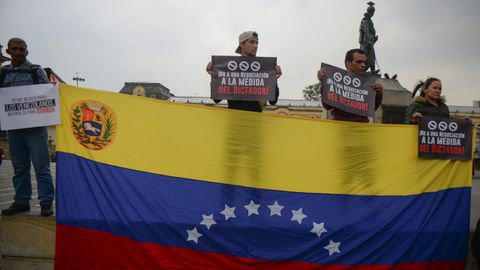 Protest in Bogota against Nicolás Maduro's regime