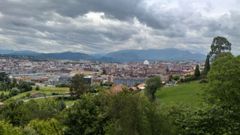 Vistas de Oviedo desde el Naranco