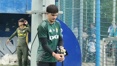 Mate Sauri, en El Requex�n, cuando estuvo entrenando a finales de mayo