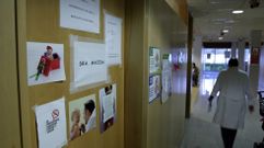 El centro de salud de Monforte tiene tres consultas de pediatra, pero en estos momentos solo estaba abierta una