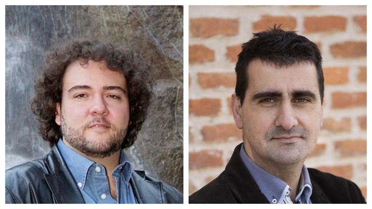 De izquierda a derecha, los directores José Miguel Pérez-Sierra (musical) e Ignacio García (escena).
