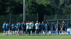 La plantilla del Real Oviedo, en El Requexn