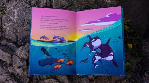 Esta es la ilustraci�n favorita de �lex Avello de su cuento �Keni, la peque�a ballena�