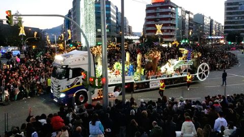 Cabalgata de los Reyes Magos en Vigo 