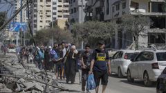 Caos y miedo de la población de Gaza ante el ultimátum del Ejército israelí