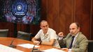 El físico Santiago Folgueras y el rector de la Universidad de Oviedo, Ignacio Villaverde