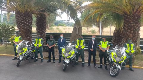 Guardia civiles ourensanos que participan en la Vuelta Ciclista a Espaa