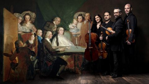 La pintura de Goya y cuadros como «La familia del infante Don Luis» forman parte del paisaje artístico del disco del Cuarteto Quiroga