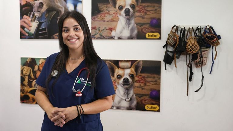 Sara Pintos, veterinaria: «Se deixamos un can no coche, non é suficiente con baixar a ventá»