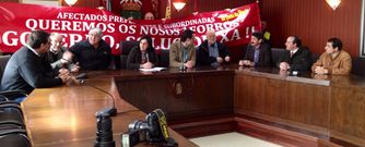 Los diez alcaldes, en el Concello de Cee