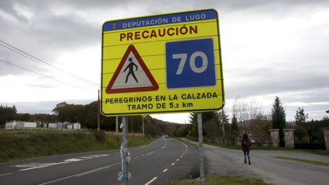 As es el Camio Primitivo a su paso por el municipio de Lugo