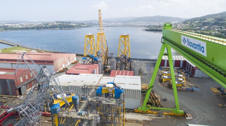 Navantia, un motor de la eólica marina