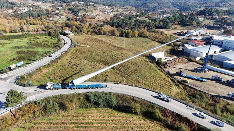 Iberdrola inicia el montaje del mayor parque eólico de Portugal con una inversión de 350 millones