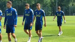 lex Fors, en el centro, junto a Borja Snchez, Del Moral y Yayo